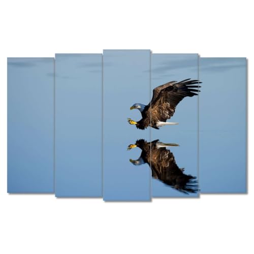 Aigle de chasse peinture imprimée sur toile décoration murale