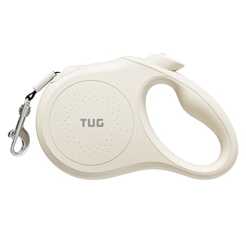 TUG Quest Retractable Dog Leash - 16 ft Cream