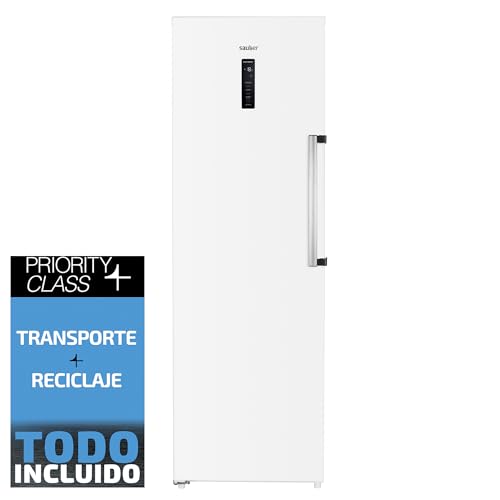Sauber - Congelador 1 Puerta SERIE 5-CV18524WH NF - NO FROST - E - 185x60 cm - 274 litros - 4 Estrellas - Display Control Temperatura - ENTREGA Y RETIRADA USADO EN DOMICILIO INCLUIDA