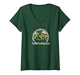 Photo Gallery donna adirondacks mountains new york vintage trekking camp retro maglietta con collo a v Photo Gallery donna adirondacks mountains new york vintage trekking camp retro maglietta con collo a v
