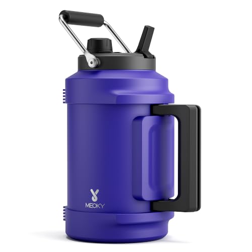 Image of Meoky 1 Gallon Insulated Water Bottle, 128 oz Stainless Steel Water Jug