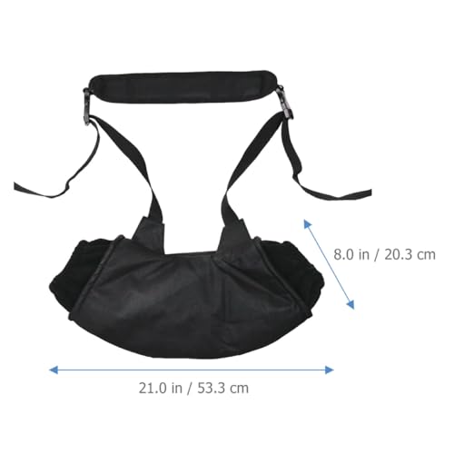 Manchon chauffe-mains d'hiver isolant pour chasse et camping noir - 2