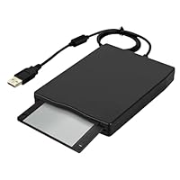 3,5 Zoll Diskettenlaufwerk USB, Tragbares Externes Diskettenleser Kartenleser Computerzubehör FDD 1,44MB, USB Diskette Ultradünner Kartenleser für Windows 98SE/ME/2000/XP/ VISTA/Win7//Mac OS 10.3