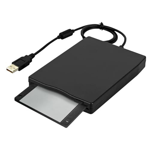 3,5 Zoll Diskettenlaufwerk USB, Tragbares Externes Diskettenleser Kartenleser Computerzubehör FDD 1,44MB, USB Diskette Ultradünner Kartenleser für Windows 98SE/ME/2000/XP/ VISTA/Win7//Mac OS 10.3