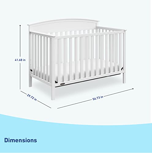 Graco 04530-211 Benton 5-In-1 Convertible Crib (White) – Greenguard Gold Certified, Converts From Baby Crib To Toddler Bed, Daybed And Full-Size Bed thumb #6