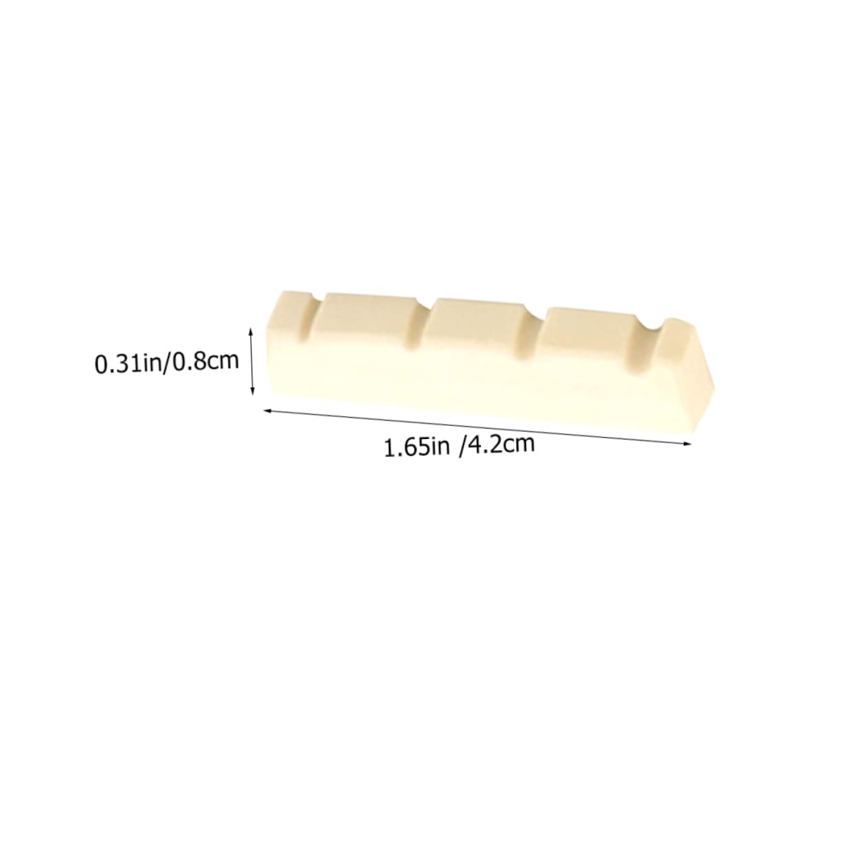 Holibanna 5Pcs Slotted Guitar Nuts Replacement for String Acoustic Electric Guitars Nut for Enhanced Tone and Sustain for Musicians