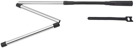HYS RHD1277 BNC CS Tactical Walkie Talkie Flexible Goose Aerial Dual Band 144/430Mhz Collapsible Antenna Compatible for Kenwood TK100, TK200, TK210 ICOM V8 V80 V85 F3S HT-66 VHF/UHF Ham Radio