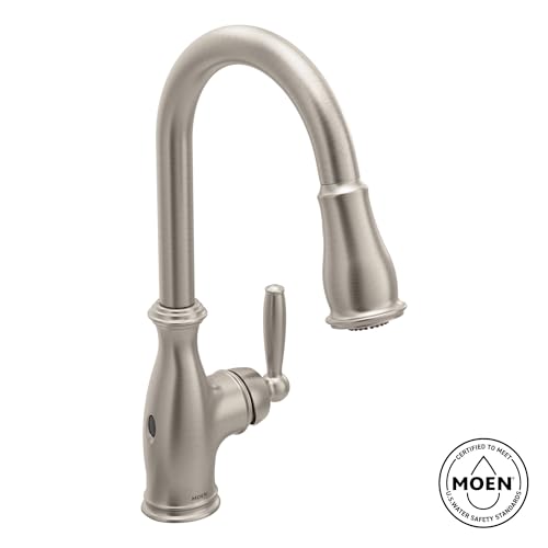 Moen Brantford Spot Resist Stainless Motionsense Wave Touchless One-Handle Pulldown Kitchen Faucet Featuring Power Clean and Reflex Docking System, 7185EWSRS by Moen - Image 2