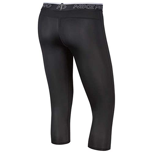 Nike Pro Dri-FIT Men's 3/4 Tights (as1, Alpha, m, Regular, Regular, Black/White, Small)4