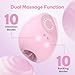 MANFLY Electric Massager, Powerful - Waterproof - Handheld Mini Massage Tool, Pink