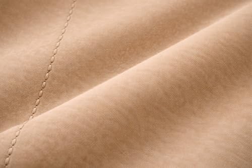 Image of Blackout Curtains for Bedroom Pack of 2 - Beige 5 Feet Long, 4.5 Ft Wide, Thermal Insulated Room Darkening Curtains, Light Blocking, Noise Reducing & Energy Saving Drapes (5 x 4.5 Ft)
