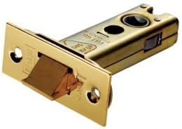 103mm (4") Heavy Duty Tubular Latch in Brass and Satin Stainless Steel