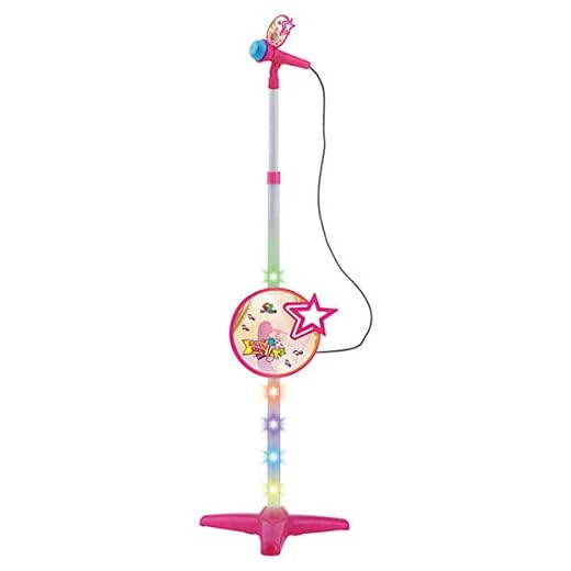 Instrumento Musical Pedestal Com Microfone Karaoke Art Brink Multicor