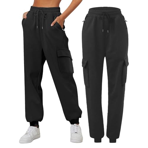Kids Cargo Sweatpants Baggy Wide Leg Loose Elastic Waist Track Pants for Boys Girls Trendy Outdoor Sport Activewear2