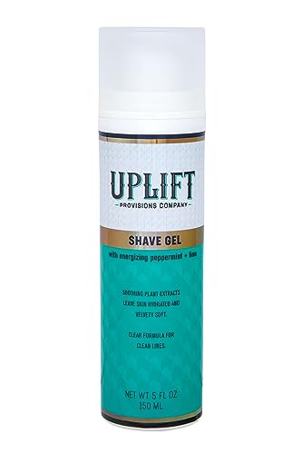 UPLIFT Clear Shave Gel - Shaving Gel for Smooth Glide and Precision, 5 oz