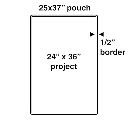 Image of Apache Poster Size Laminating Pouches, 2 Mil, 10 Pack, Holds 24 x 36 Inch Projects (25 x 37 Inch Pouch Size), Thermal Laminator Compatible Laminating Sheets, Super Clear, Round Corners