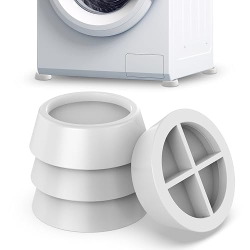 ECENCE Schwingungsdämpfer Waschmaschine 4er Set Vibrationsdämpfer...