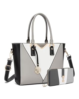 Miss Lulu Borsa Tote Donna Elegante, Borsa Tracolla Donna Grande, Borse a Mano Spalla Con Tracolla Regolabile, Impermeabile