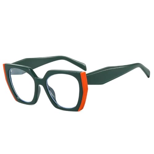 Lunettes de soleil cat eye polygone au design vintage premium bicolore