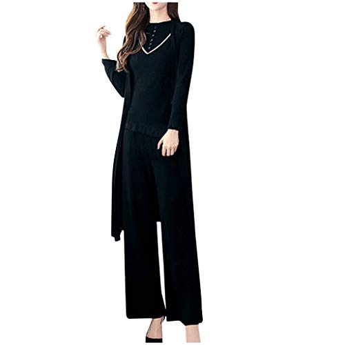 Preisvergleich Produktbild Styledress Damen Freizeitkleidung Weste weites Bein Hosen Mantel dreiteiligen Business-Anzug Freizeitanzug
