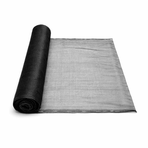 Yuzet 1m x 50m Black Debris Scaffold Garden Netting/Windbreak Shade Crop Protection Allotments Screen Mesh Sheet Anti Bird Net