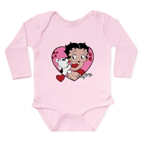 CafePress Betty Boop Pudgy Love Cute Long Sleeve Infant Baby Bodysuit Romper