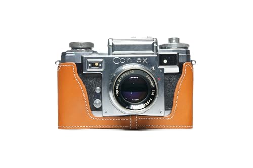 TP Original ZEISS IKON CONTAX iiiA IIA 専用 ブルタイプ 本革 ボディケース サンディブラウン