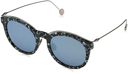 Dior Blossom Azure Green Mirror Geometric Ladies Sunglasses DIORBLOSSOM YE6/3J 52 - Main Image