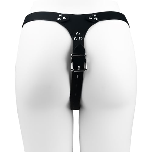 Guspiun Neuer Peniskäfig Fester Hilfsriemen, Sissy Chastity Anti-Fall Panties zur Verwendung, SM Keuschheitsgürtel Sex Spielzeug für Herren Cock Cage Zubehör