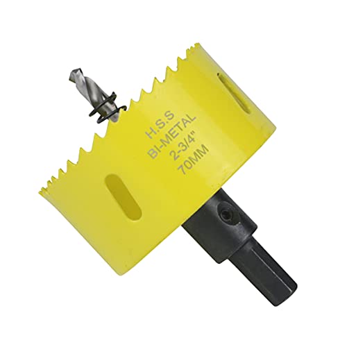 2-3/4 Inch Hole Saw with Arbor, 70mm