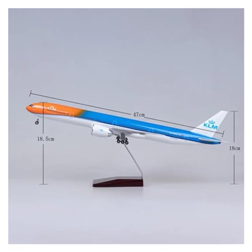 Avión B777 modelo KLM clásico para decorar salones y despachos con luz ambiental LED 4