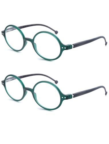 Image of Round Reading Glasses for Women Men Blue Light Blocking Circular Readers Unisex Ultra Lightweight Circle Eyeglasses