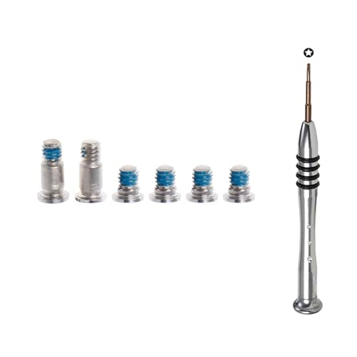 CTBDZ Kit de Vis de Fond et Tournevis pour MacBook Pro A1706 A1989 A2251 Bottom Case Screws with Screwdriver (Couleur argent)