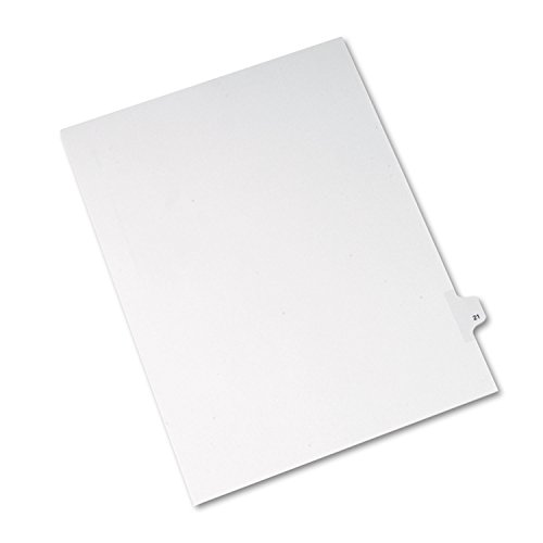 Avery Preprinted Legal Index Tab Dividers with Black and White Tabs