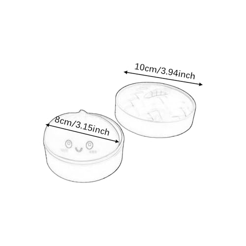 Image of Dumpling Ball Cute Funny for Playing Birthday Gifts Halloween Project Cute Dumpling Bun Squeeze Toy with Steamer Basket, EVA and TPR Foam, Stress Relief for Kids and Adults (Purple)