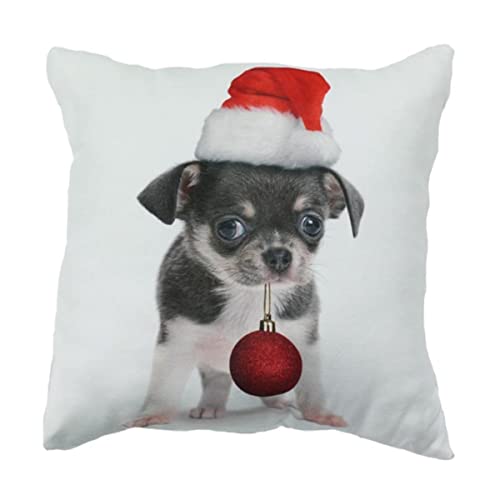 TOUTOU - Coussin imprimé toutou déguisé pour Noël Multicolore 40x40 Cover
