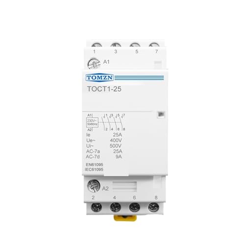 Contacteur AC domestique TOCT1 25A 110V rail DIN 4P 4NO interrupteur modulaire
