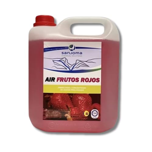 5l Ambientador Liquido Industrial Concentrado - Garrafa Ambientador Profesional Limpieza - Aromatizador Liquido Neutralizador - Olor Duradero Esencias Naturales (Frutos Rojos)