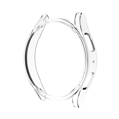 Image of T Teclusive Protective Slim Bumper Case Compatible for Galaxy Watch 4 44mm | Curved Hard Shell Bumper Side Edge Protection Cover for Watch 4 4.4 cm (Clear, 44mm)