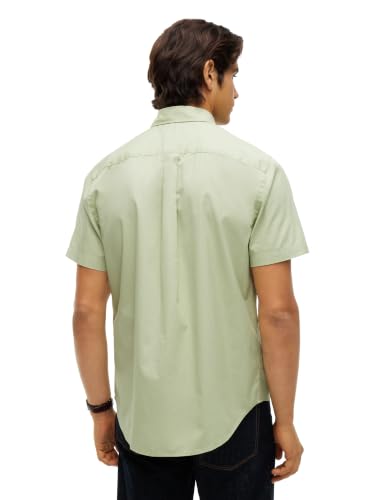 Image of Tommy Hilfiger Men's Short Sleeve Poplin Shirts in Regular Fit, Men's Button Down Shirts
