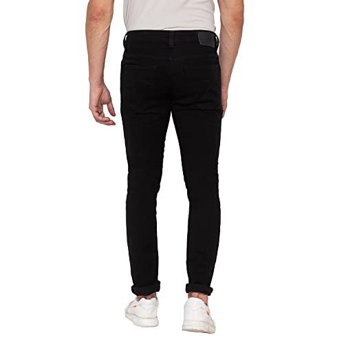 Image of Spykar Raw Men's Mid Rise Slim Fit Jeans