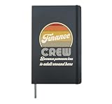 Finance Department Financial Planning Team Funny Work Saying Hardcover Journal, Black