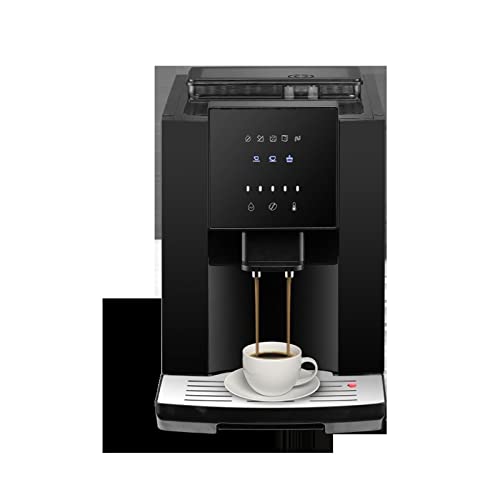 WYKDL Fully Automatic Household Coffee Machine, 19Bar Coffee Machine with Built-In Burr Coffee and Milk for Latte, Rapid heating（Color：black）