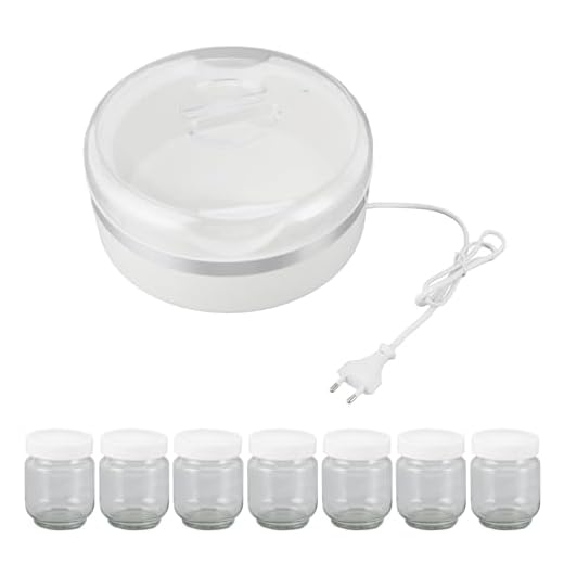 Máquina de Iogurte Multifuncional, Panela Interna de Alta Capacidade, Máquina Automática de Vinho de Arroz Com 7 Xícaras para Casa, Controle de Temperatura Constante, Aparelho (2)
