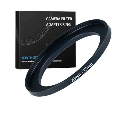 28mm to 37mm Step up Ring Filter Adapter Metal Ring Step up Rings Adapter Filter Compatible with All 37mm UV,CPL,ND,Lens Hood,Threaded Lens ect (28mm to 37mm)