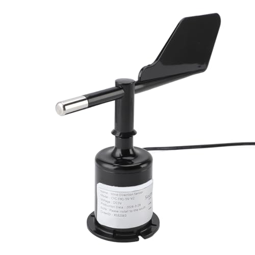 Wind Direction Sensor, Precise Wind Indicator Protector, 360 Degree Wind Direction Transducer for Garden Greenhouse, DC 5V