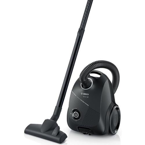 Bosch BGLS2BA1 Series 2 Aspirateur avec sac, 3,5 l, 600 W, 80 dB, câble de 8 m, noir