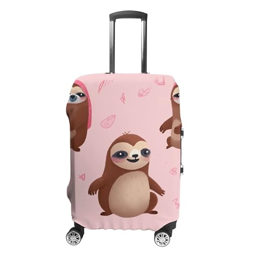 Sloth Printed Luggage Cover Protector, Fits 18-32 Inch Luggage