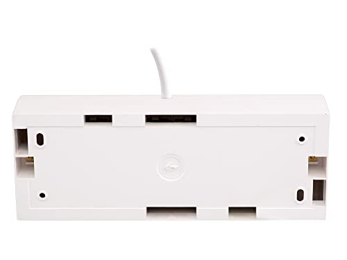 Image of Palfrey Extension Board - Two 6A Socket and One Two Pin Socket & Three 6A Switch with Indicator | 6A 3 Pin Plug with Indicator | 1.0 sqmm 3 core Cable | White Color | 10 Meter