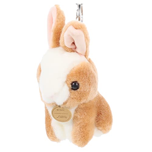 Veemoon Llavero De Conejito De Peluche Animal De Peluche Conejo Bebé Peludo Juguetes De Moda Lindos Llaveros Para Mujeres Llavero De Conejito Esponjoso Para Interiores Pequeño Y